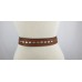 LECCE - Women's Italian Leather Belt with Silver Studs | SKU 958/4