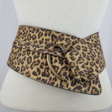 PISA - Italian Suede Zebra/Leopard Belt with Bronze/Silver Hook | SKU 406 Animal