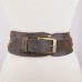 ROMA - Contour Italian Suede Belt with Bronze Trim | SKU R2039