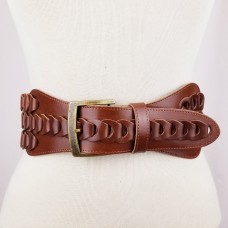 SAN REMO - Wide Woven Italian Leather Belt | SKU 2050