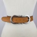 SORRENTO - Italian Leather Belt with Brushed Silver Buckle | SKU 631/4