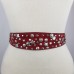 STELLE - Italian Suede Wide Belt with Star Studs | SKU 192/S
