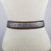 TORINO - Italian Leather Belt with Brushed Silver Studs | SKU 937