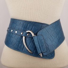 VARESE - Croc Italian Leather Belt with Silver Hook | SKU 406 Croc