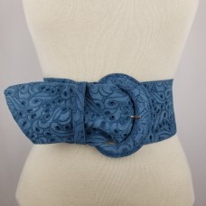 VICENZA - Embossed Italian Suede Belt | SKU 0209